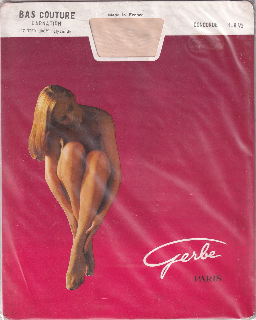 Bas couture GERBE CARNATION 15 D 9 coloris. Fully Fashioned Stockings