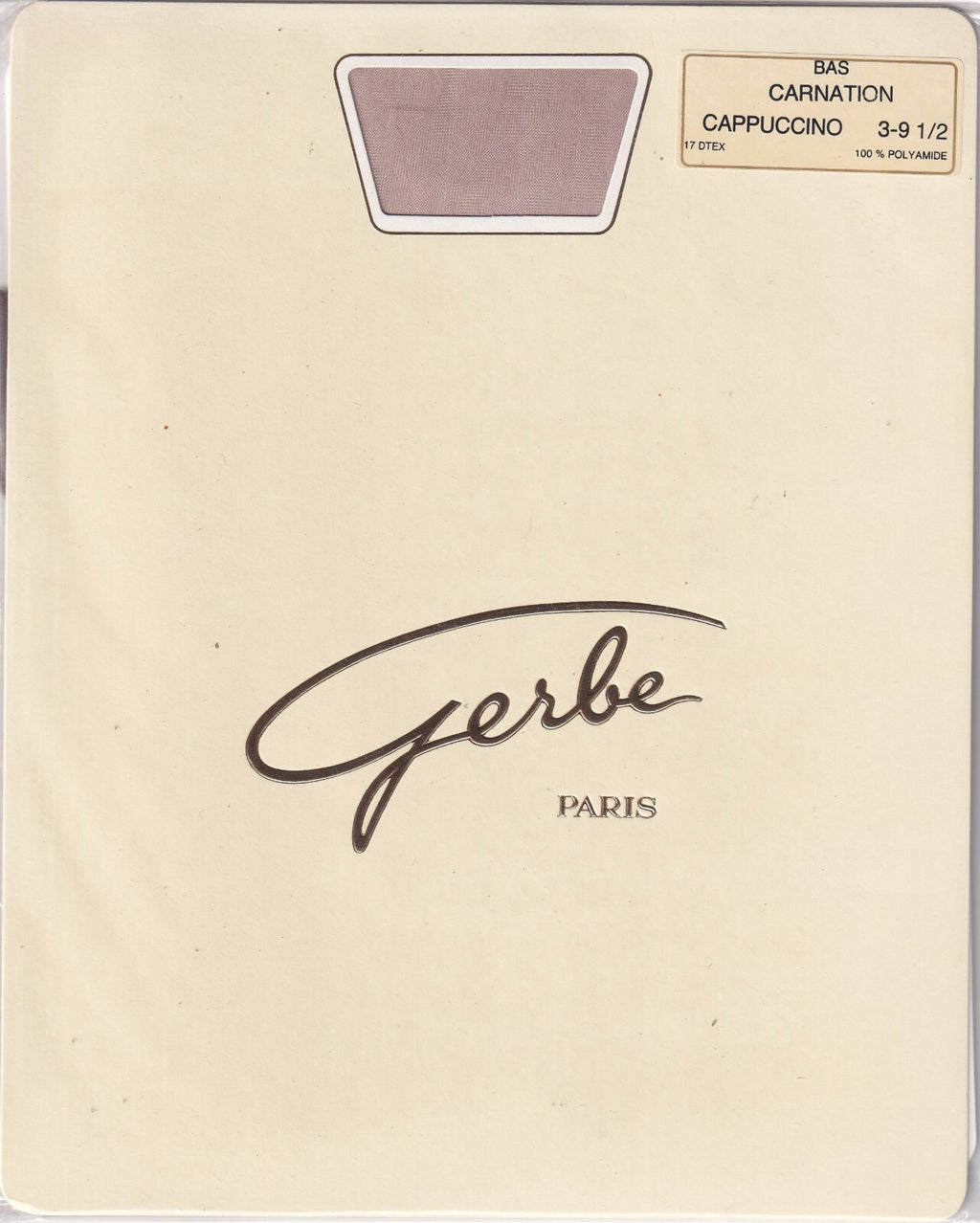 Bas couture GERBE CARNATION 15 D 4 coloris. Fully Fashioned Stockings.