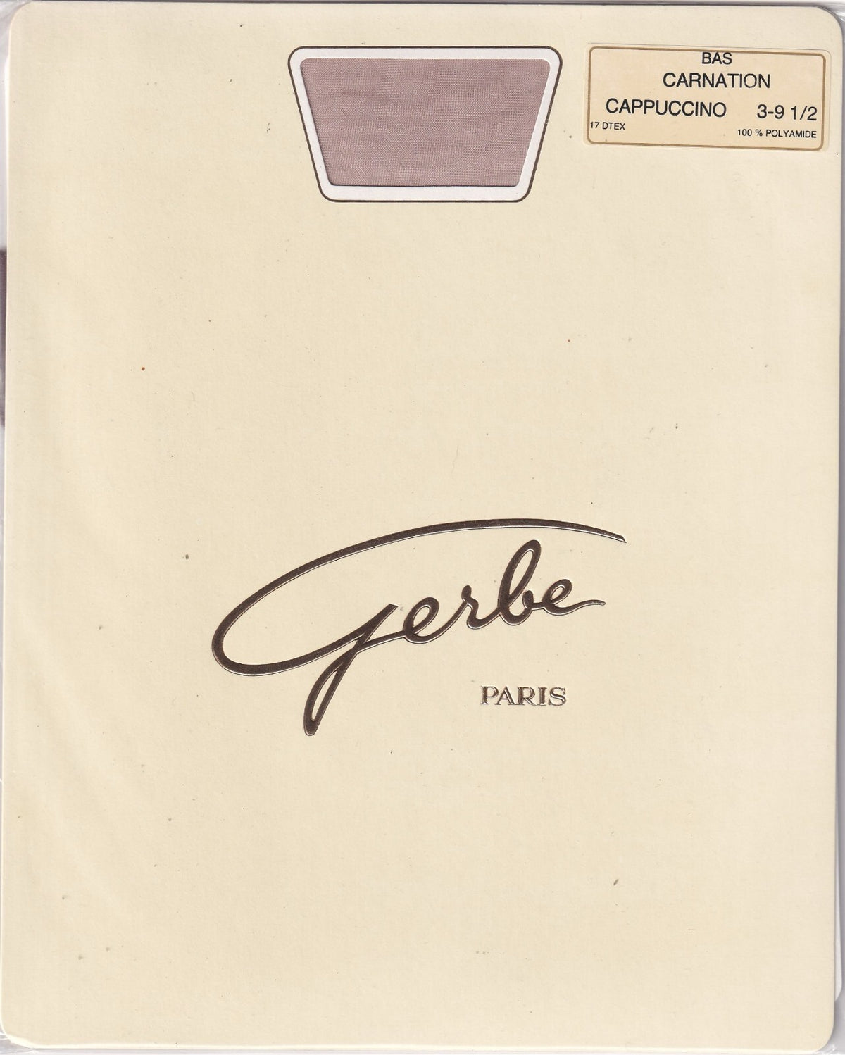 Bas couture GERBE CARNATION 15 D 4 coloris. Fully Fashioned Stockings.