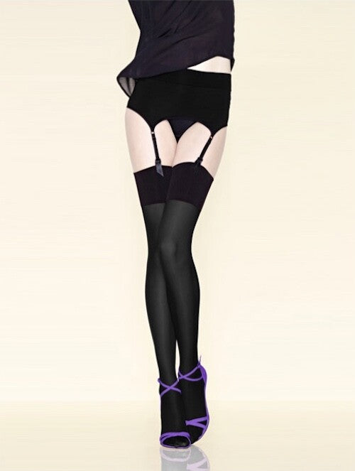 Bas GERBE SENSITIVE 30 D Anthracite/Noir ou Noir. 4 tailles. Stockings