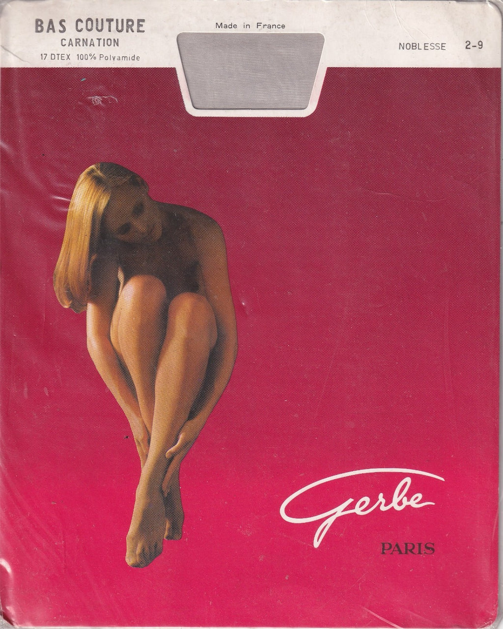 Bas couture GERBE CARNATION 15 D 9 coloris. Fully Fashioned Stockings