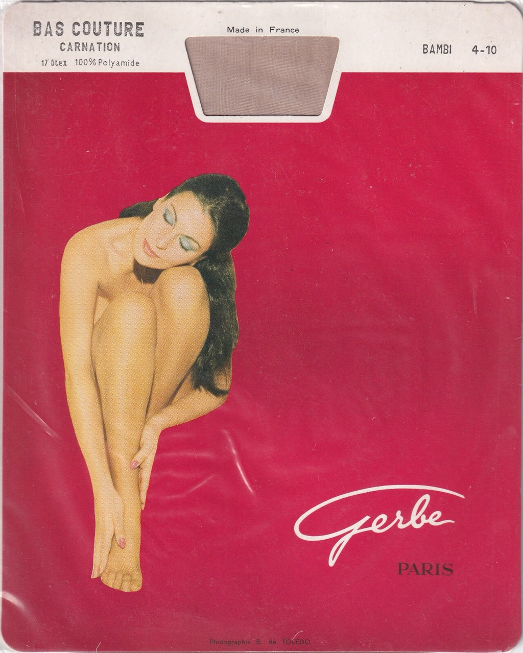 Bas couture GERBE CARNATION 15 D 3 coloris. Fully Fashioned Stockings