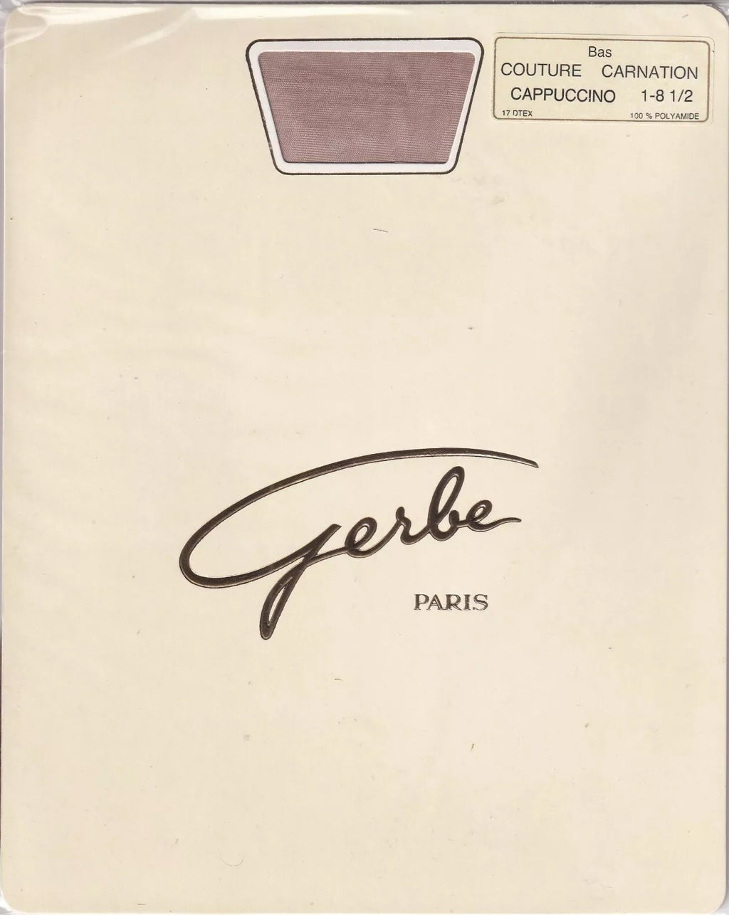 Bas couture GERBE CARNATION 15 D 4 coloris. Fully Fashioned Stockings.
