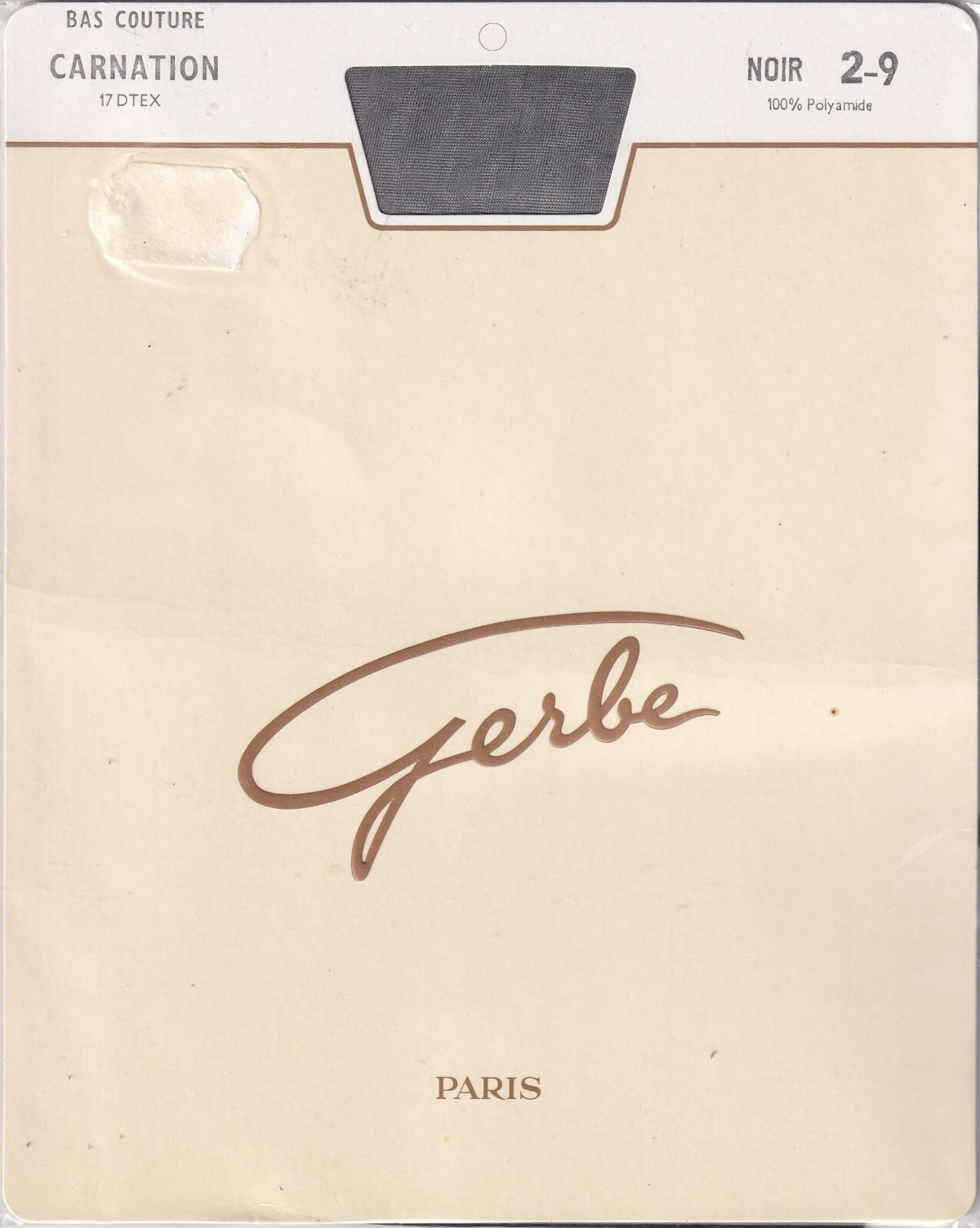 Bas couture GERBE CARNATION 15 D 2 coloris. Fully Fashioned Stockings