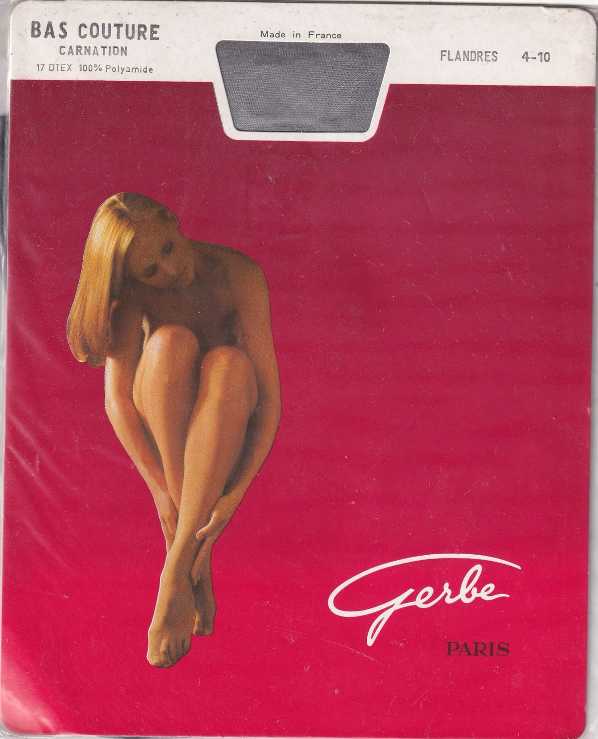Bas couture GERBE CARNATION 15 D 9 coloris. Fully Fashioned Stockings