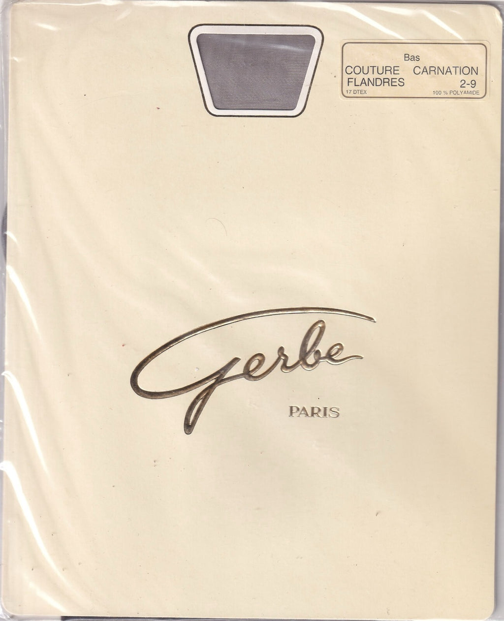 Bas couture GERBE CARNATION 15 D 4 coloris. Fully Fashioned Stockings.