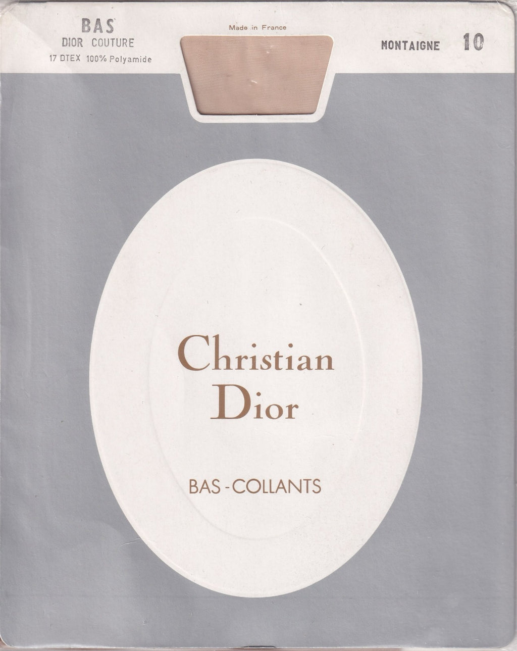 Bas couture DIOR 15 D 2 coloris. T 4 - 10. Fully Fashioned Stockings