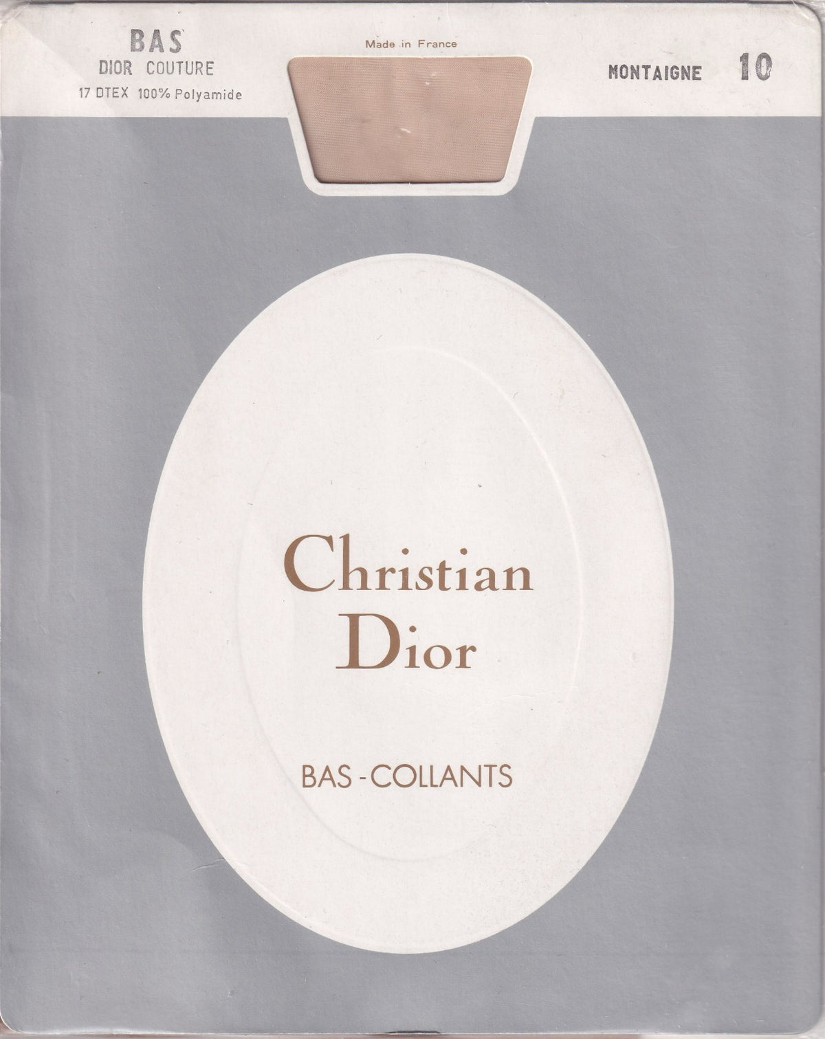 Bas couture DIOR 15 D 2 coloris. T 4 - 10. Fully Fashioned Stockings