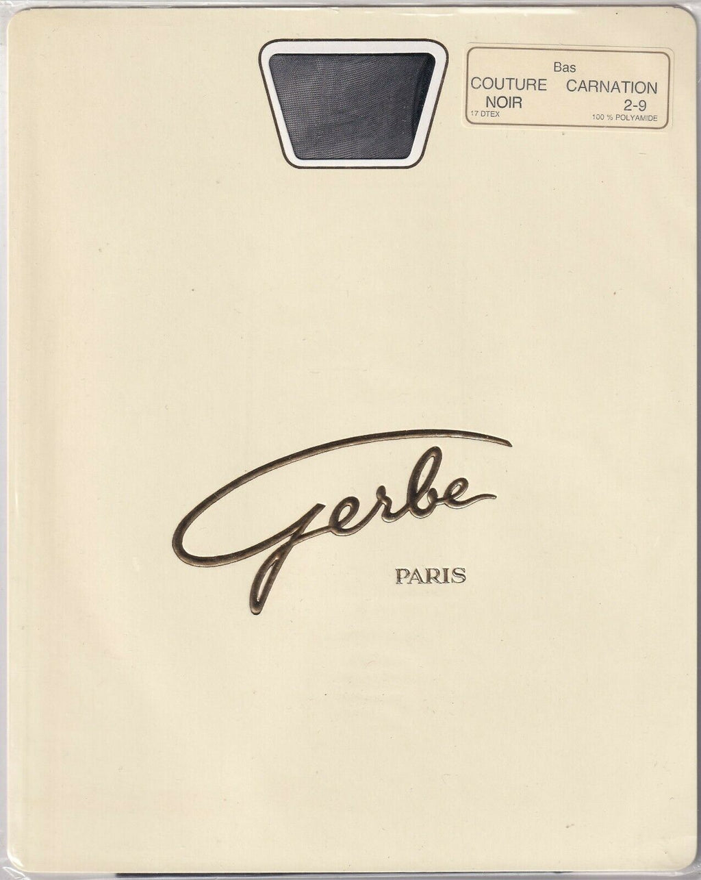 Bas couture GERBE CARNATION 15 D 4 coloris. Fully Fashioned Stockings.