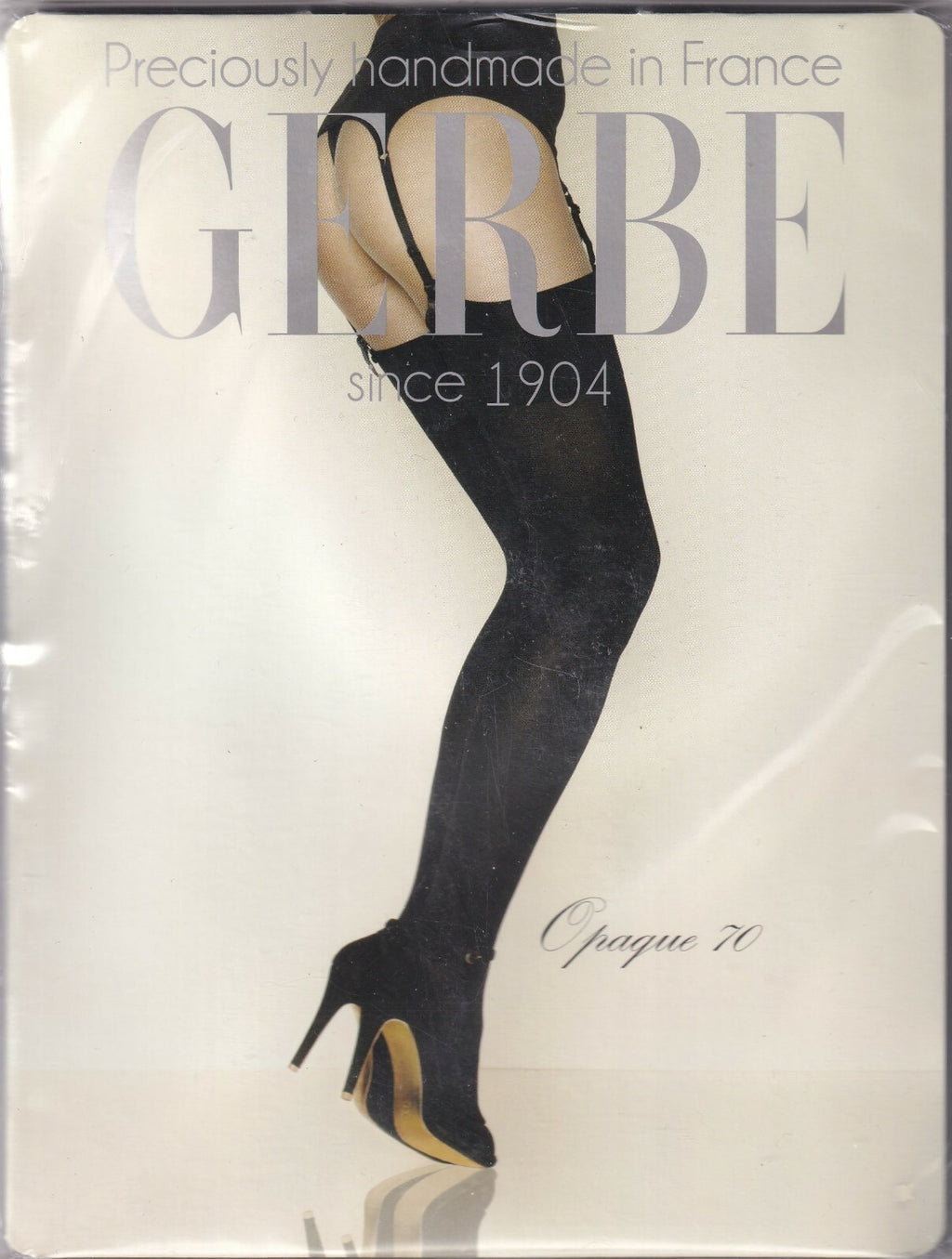 Bas GERBE OPAQUE 70 D coloris Noir. 3 tailles. Stockings.
