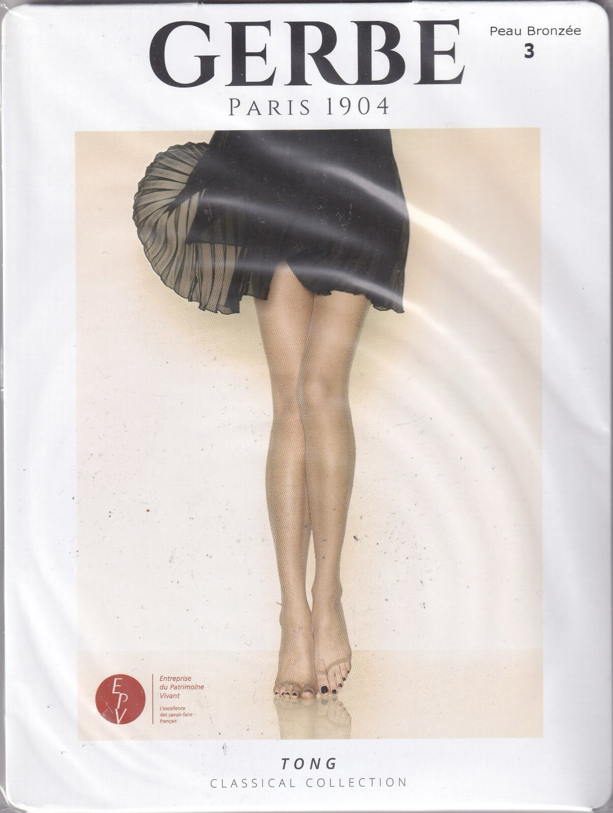 Collant GERBE TONG 15 D 3 coloris 5 tailles. Toeless tights