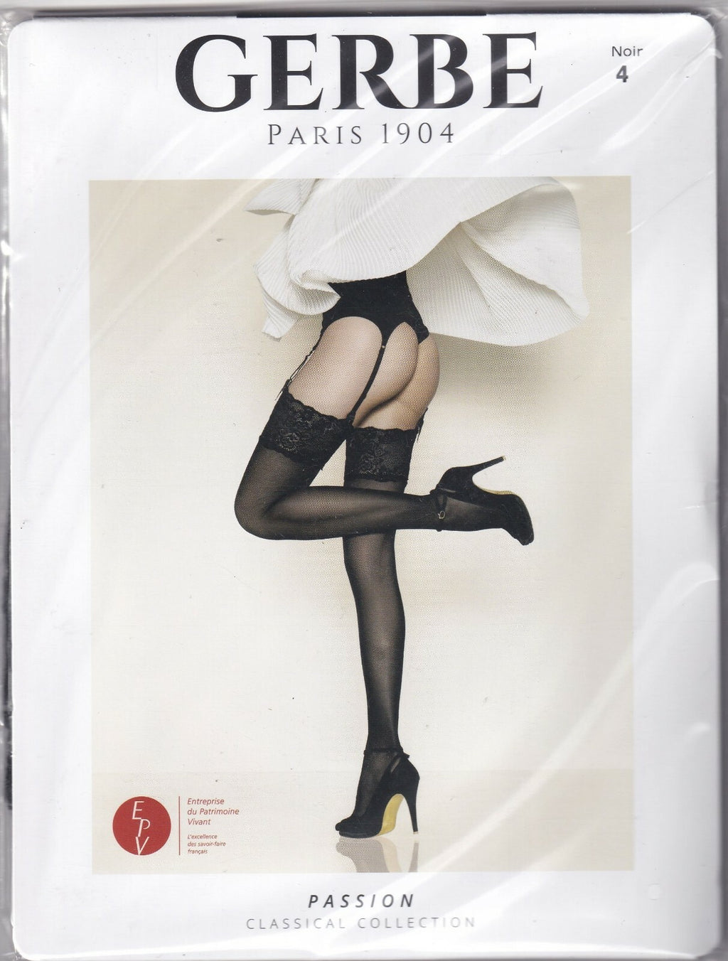 Bas GERBE PASSION 20 D Ivoire ou Noir. 4 tailles. Chic stockings