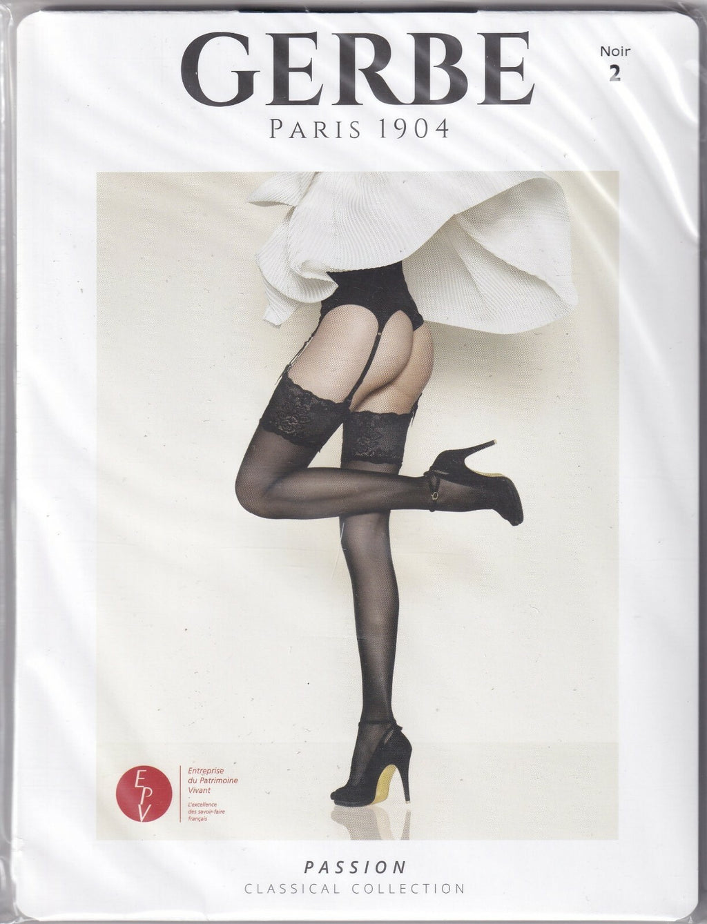Bas GERBE PASSION 20 D Ivoire ou Noir. 4 tailles. Chic stockings