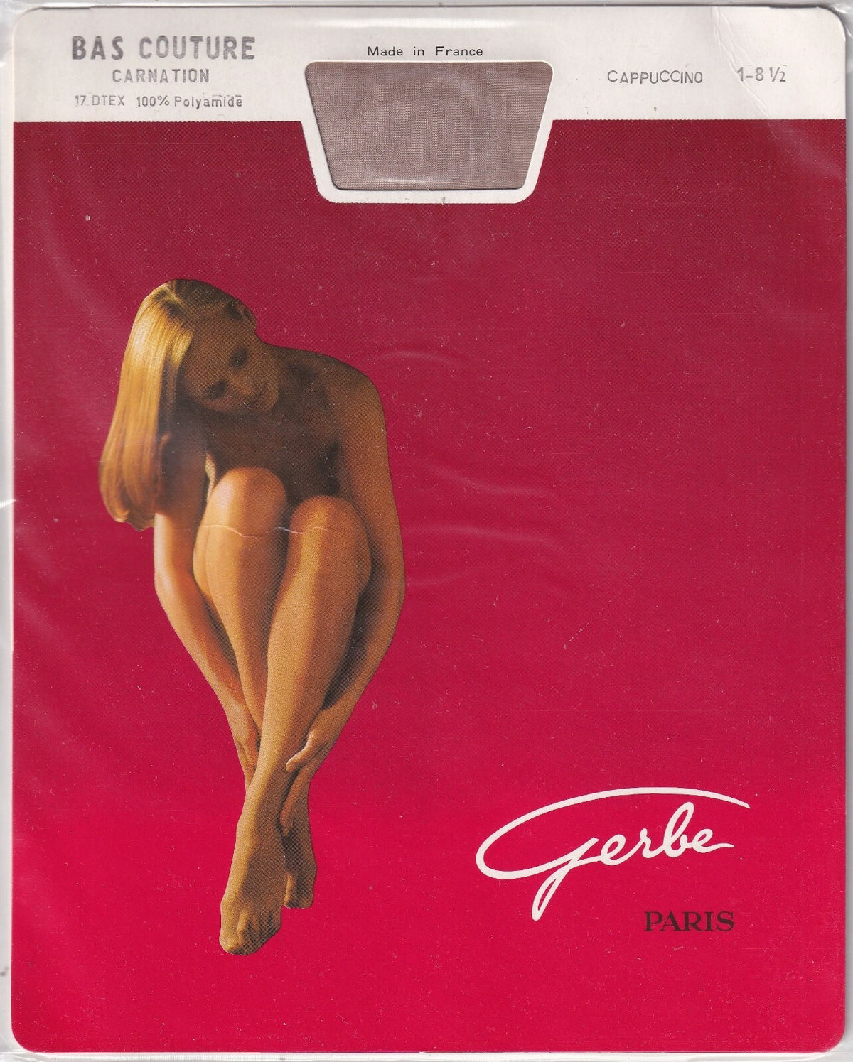 Bas couture GERBE CARNATION 15 D 9 coloris. Fully Fashioned Stockings