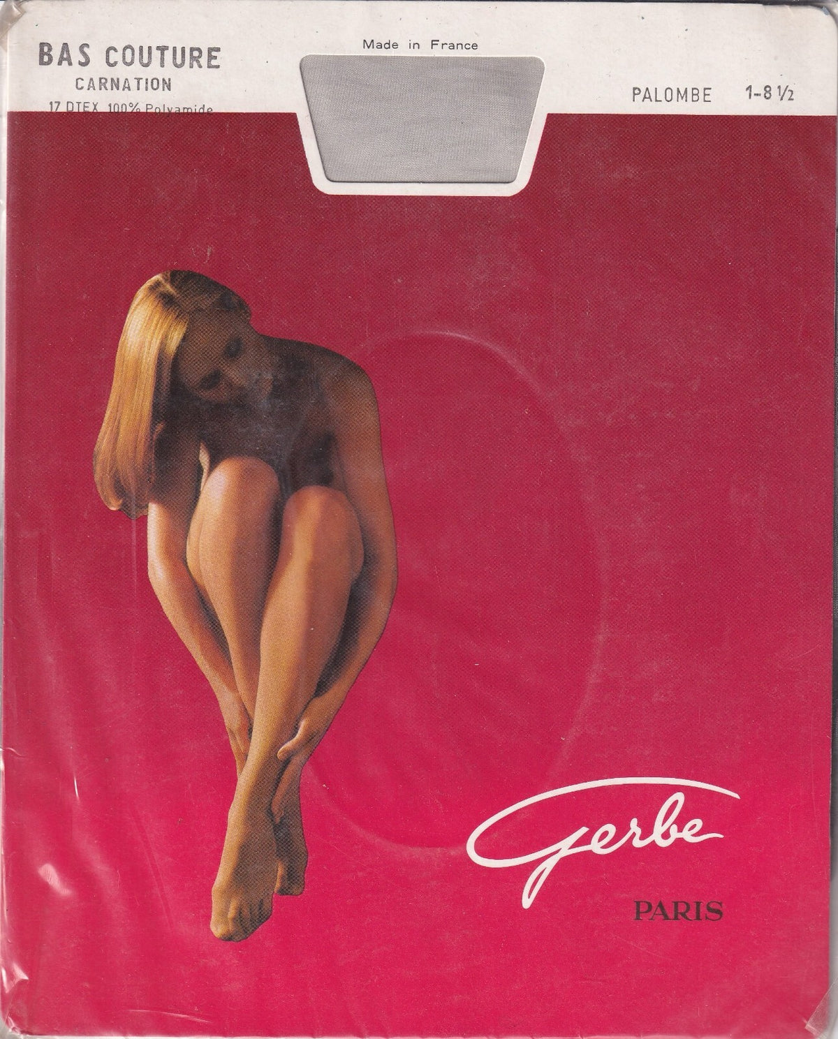 Bas couture GERBE CARNATION 15 D 9 coloris. Fully Fashioned Stockings