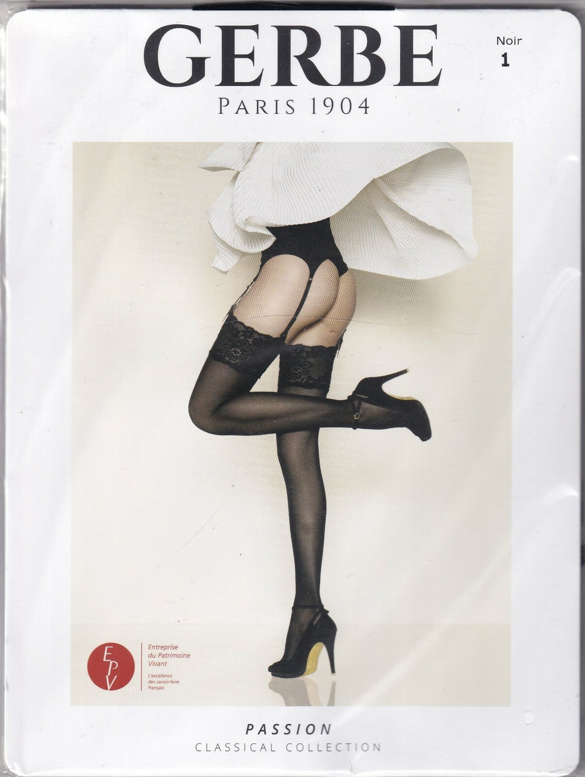 Bas GERBE PASSION 20 D Ivoire ou Noir. 4 tailles. Chic stockings