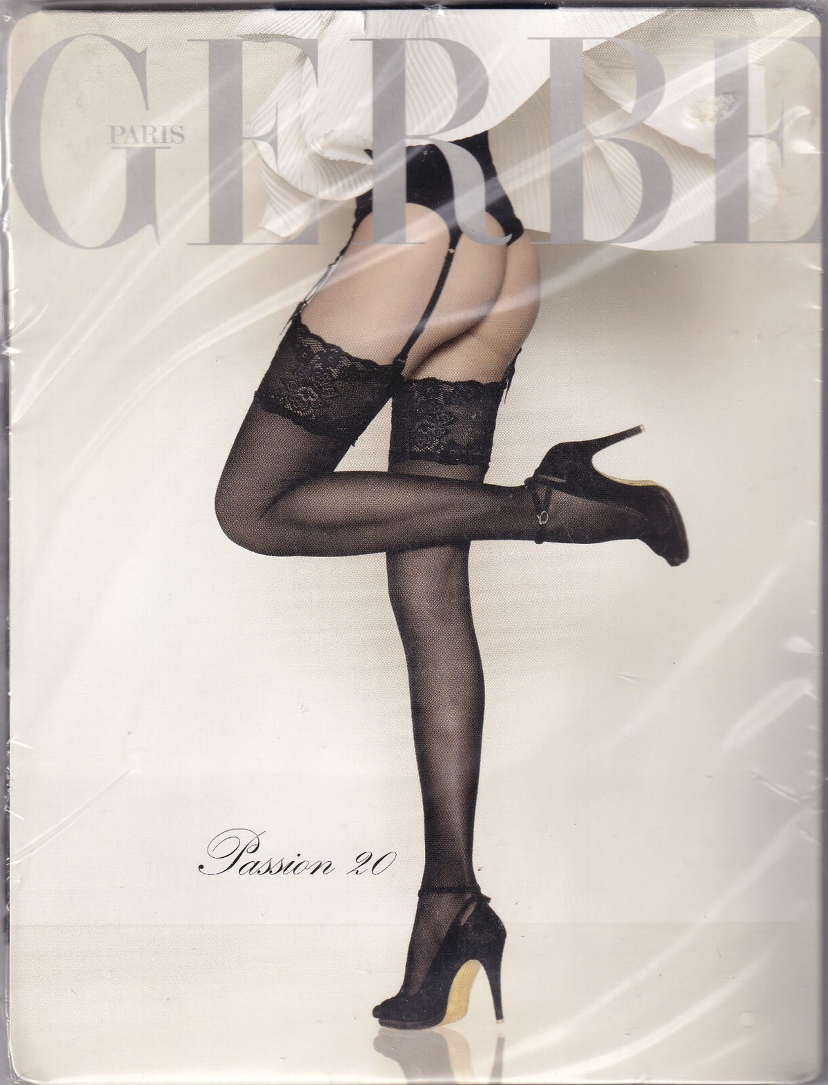 Bas GERBE PASSION 20 D Ivoire ou Noir. 4 tailles. Chic stockings