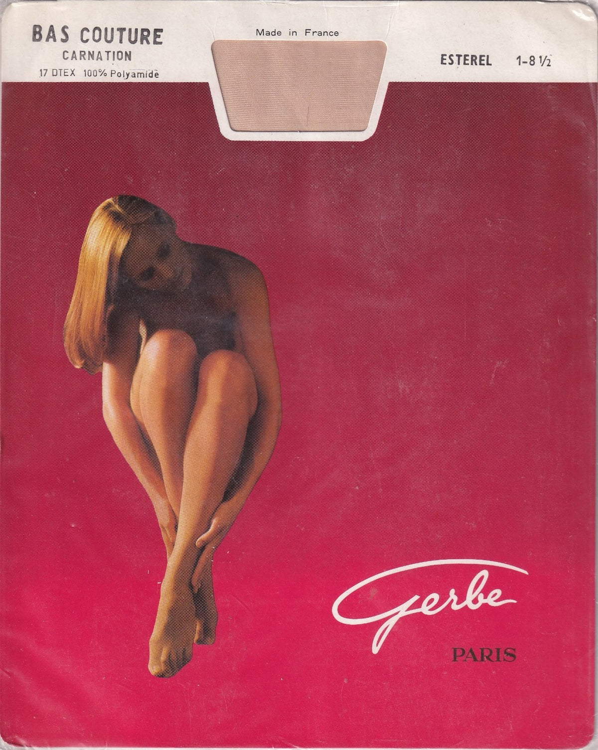 Bas couture GERBE CARNATION 15 D 9 coloris. Fully Fashioned Stockings