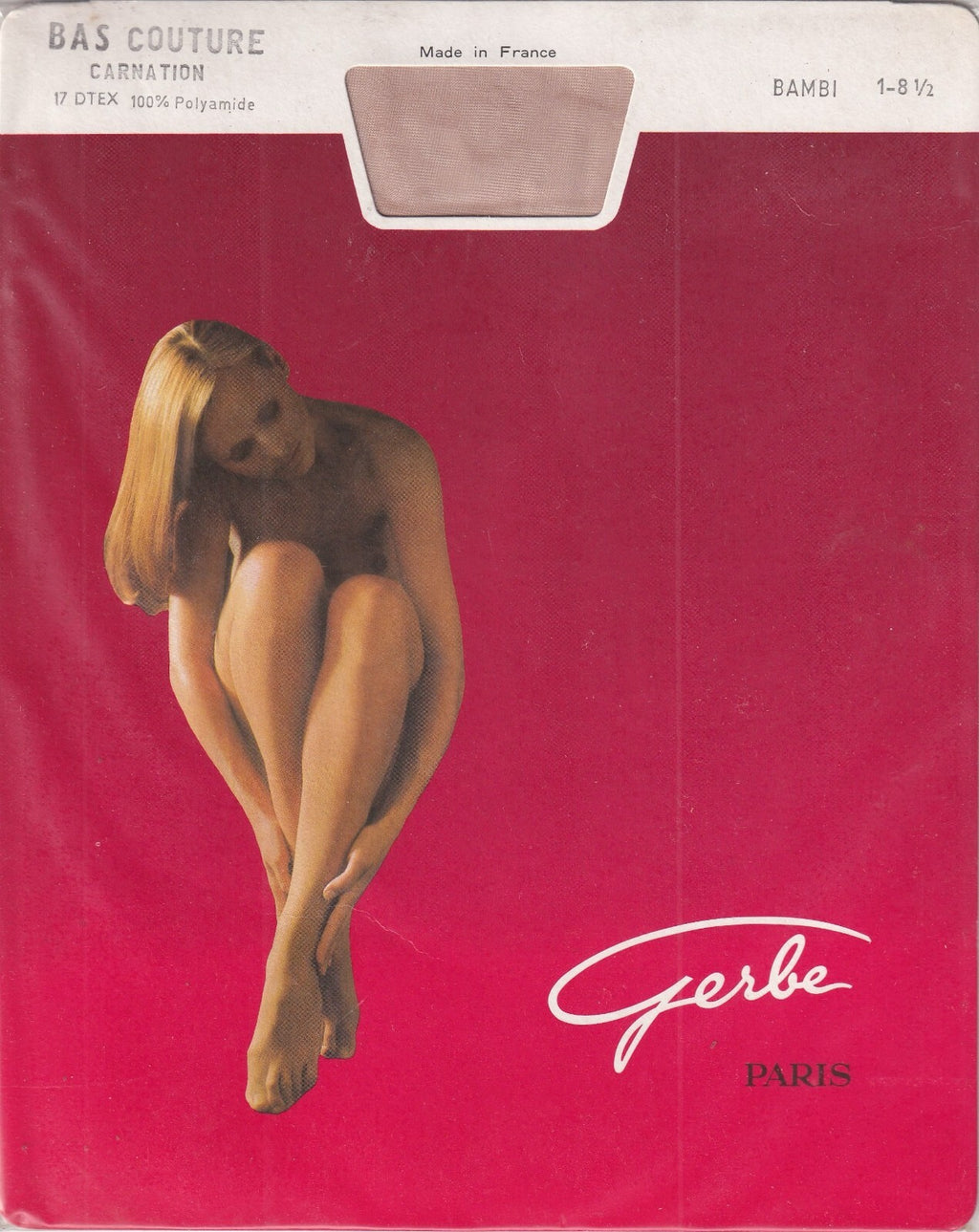 Bas couture GERBE CARNATION 15 D 9 coloris. Fully Fashioned Stockings