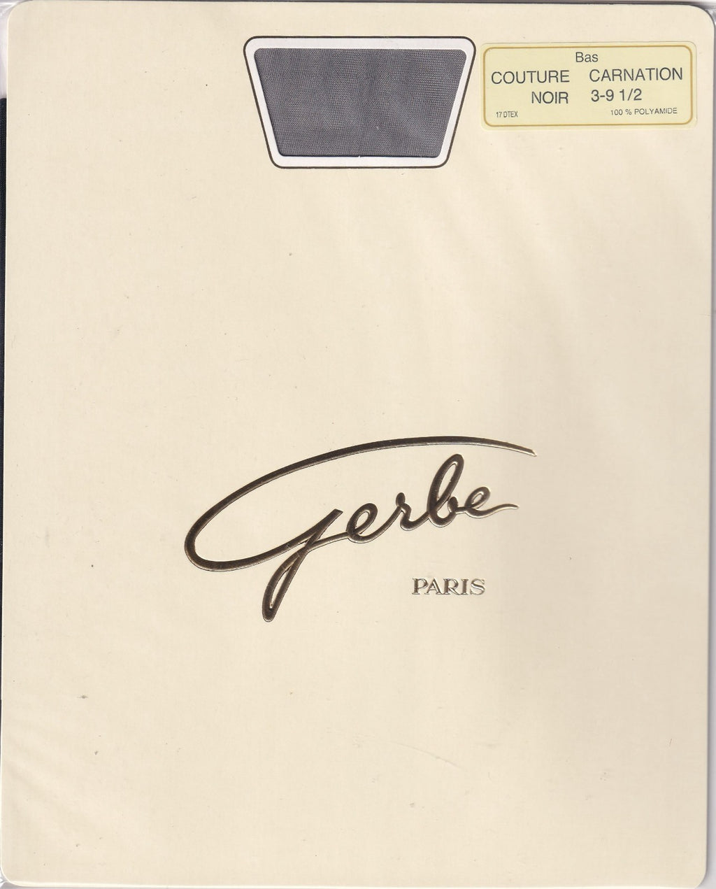 Bas couture GERBE CARNATION 15 D 4 coloris. Fully Fashioned Stockings.