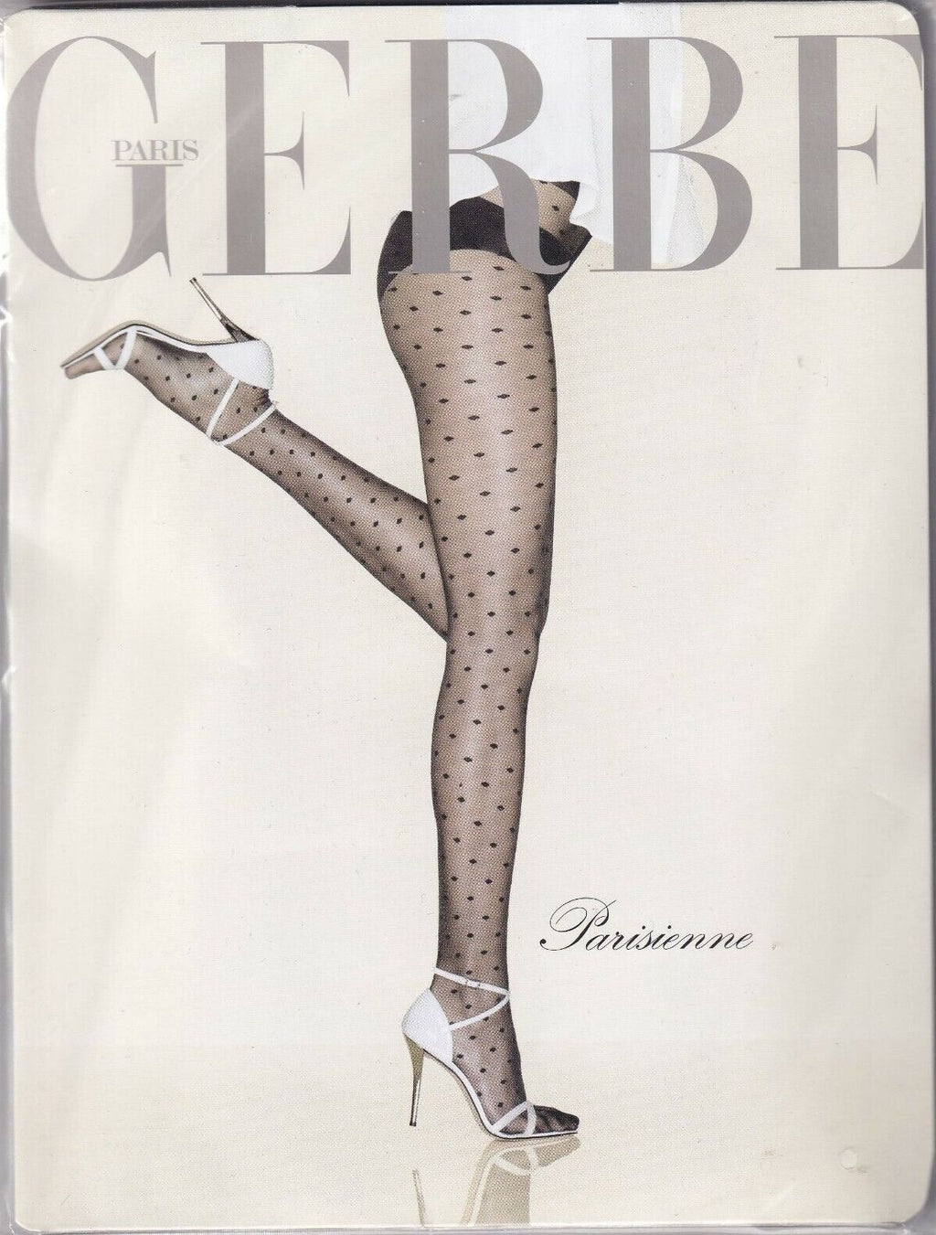 Collant GERBE PARISIENNE Ecru ou Noir. 3 tailles. Ultra chic tights
