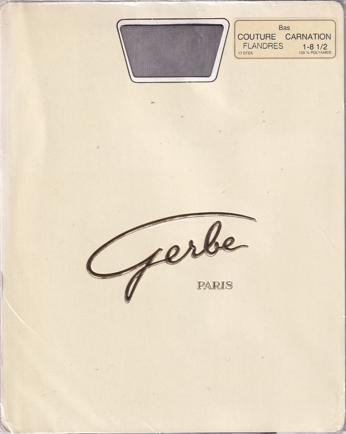 Bas couture GERBE CARNATION 15 D 4 coloris. Fully Fashioned Stockings.